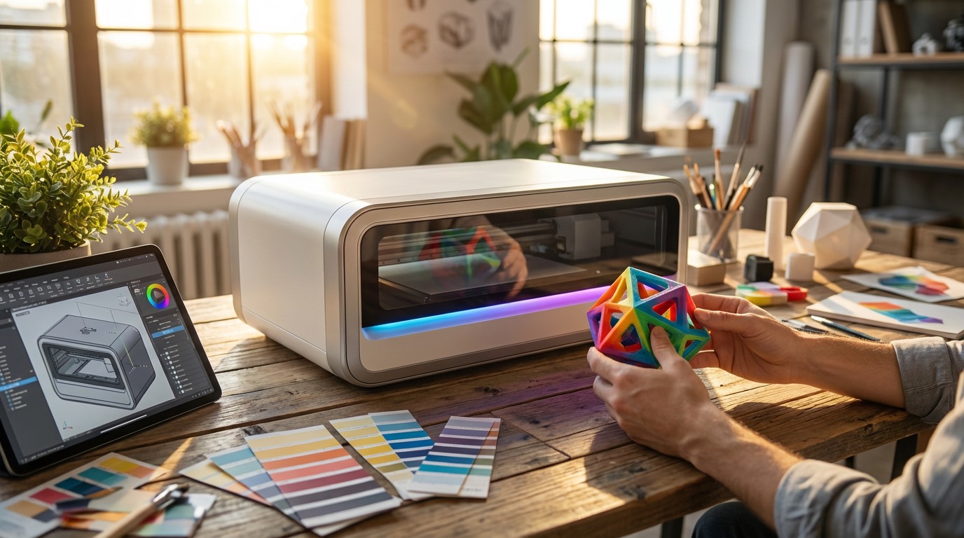 Design workstation with 3D prototype